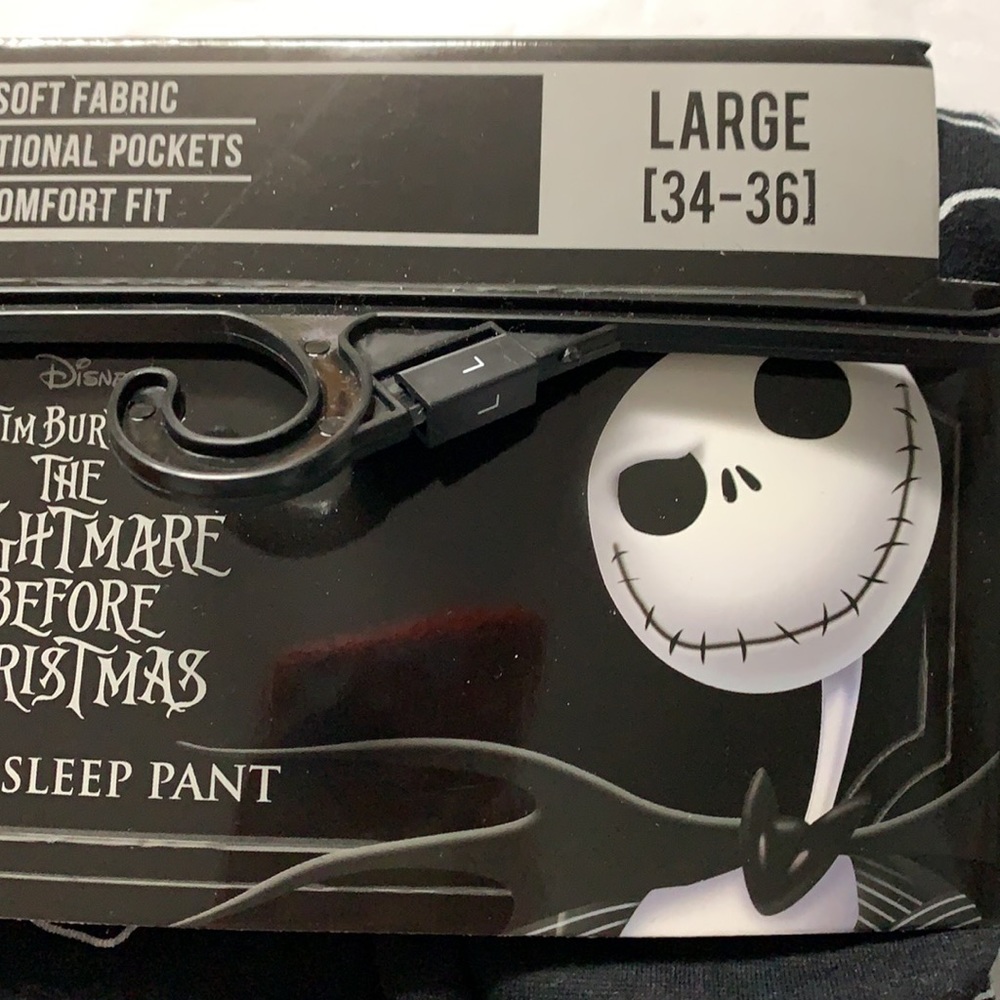 HOT TOPIC DISNEY NBC Jack Bats PAJAMAS SLEEP PANTS - Picture 6 of 8